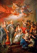 Vicente Lopez y Portana King Charles IV of Spain and his family pay a visit to the University of Valencia in 1802 oil painting